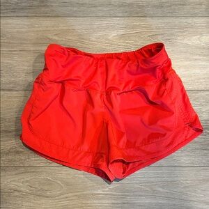 Champion Women's Bright Red Athletic Shorts Size‎ S